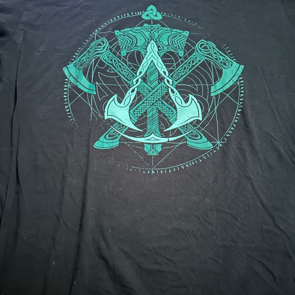 Assassin’s Creed Valhalla Men's Black Graphic T-Shirt